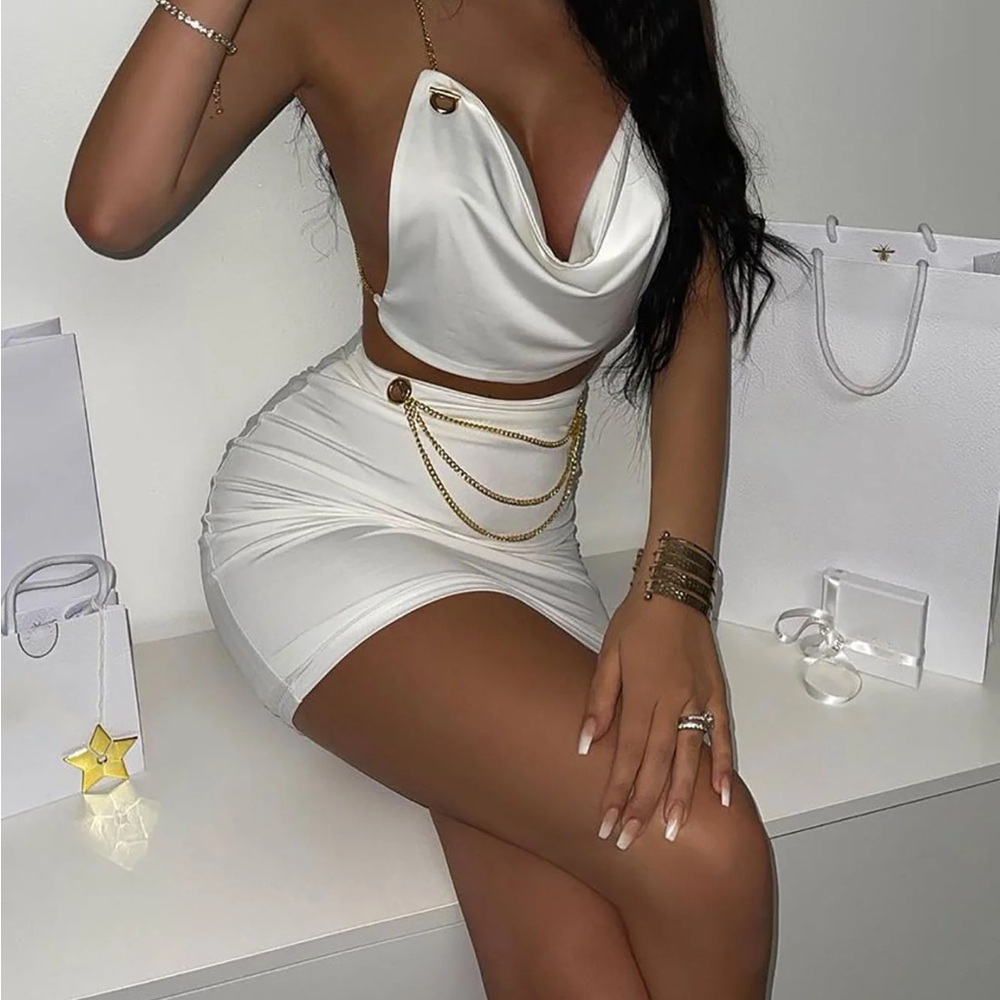 Chain skirt set ✨